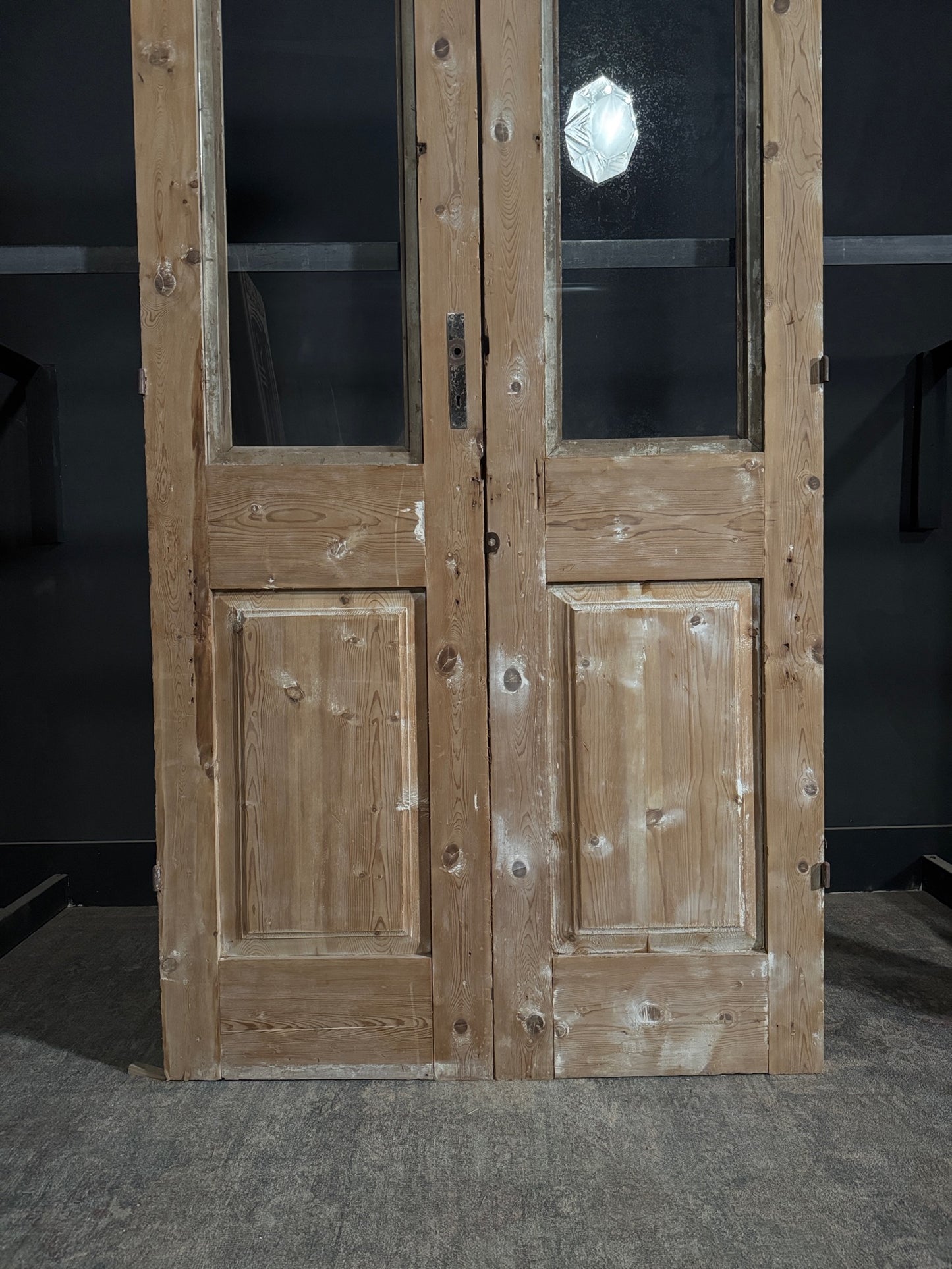 Antique Glass 1 Lite French Doors - 47.25x98.5 - N344