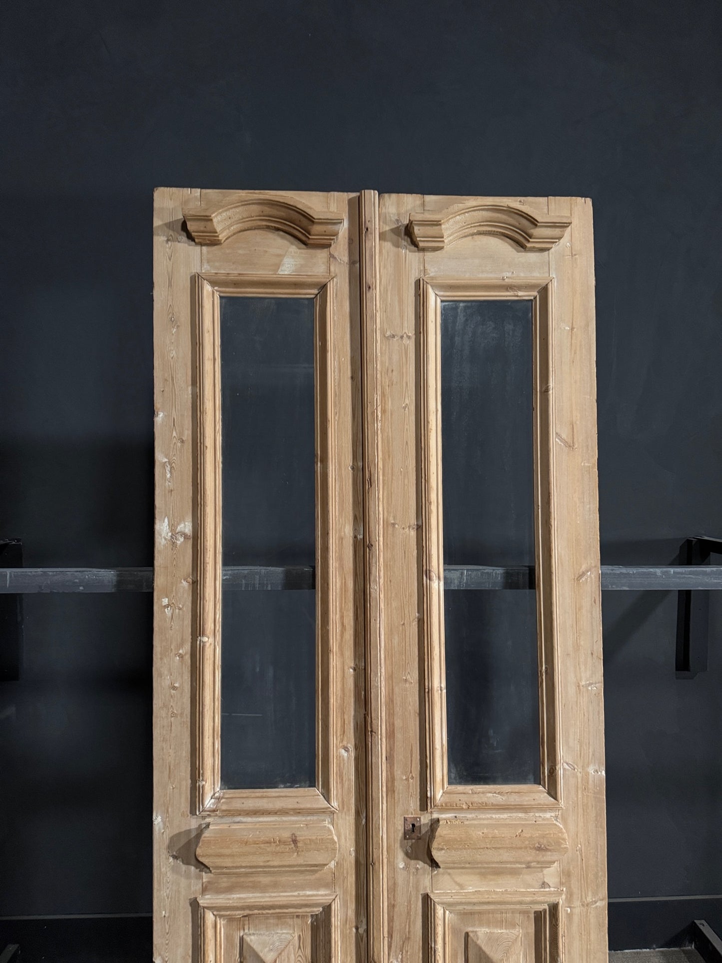 Antique Glass 1 Lite French Doors - 40x94.25 - N106