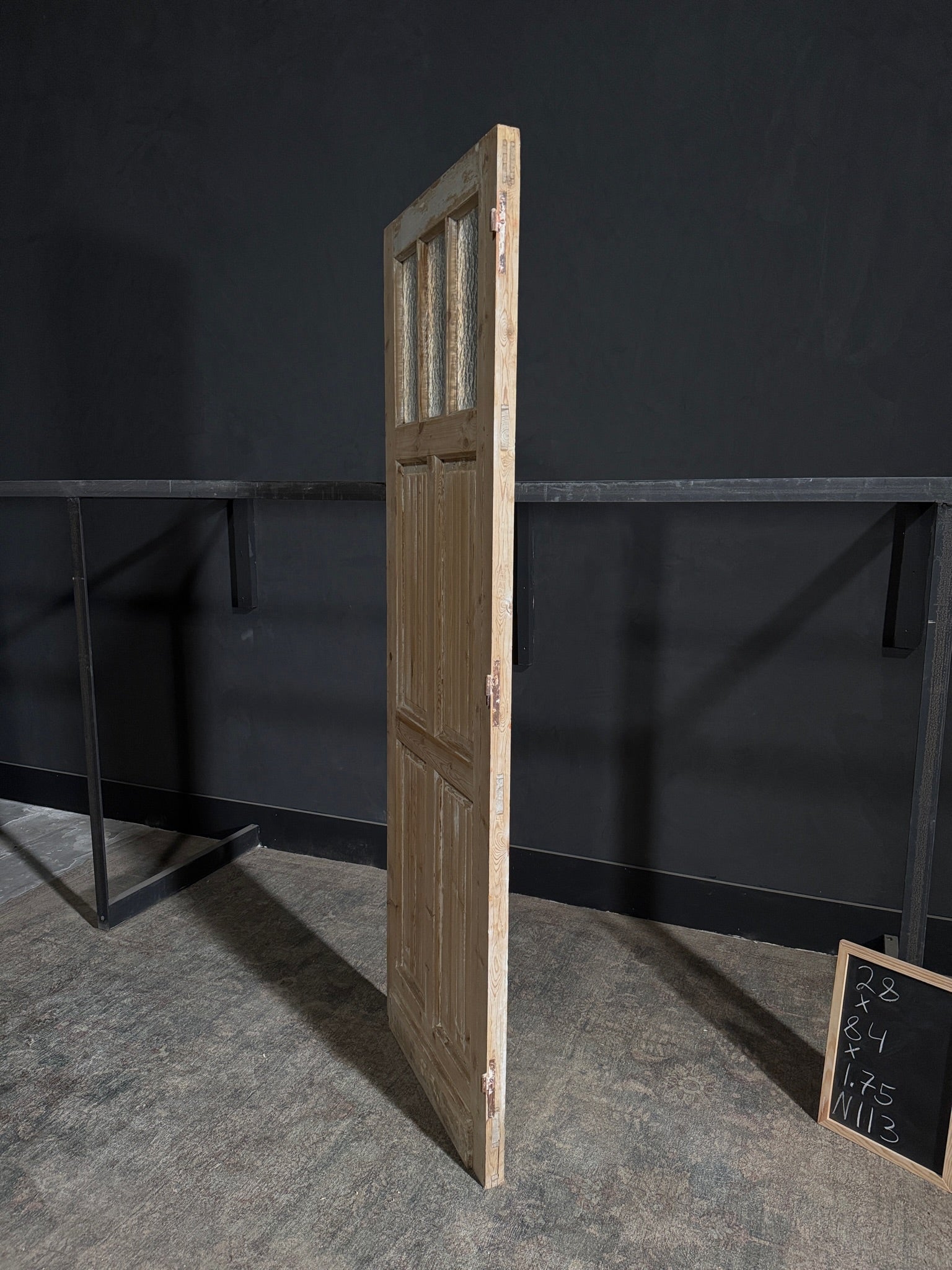 Antique Fluted 3 Lite Single Door - 28x84 - N113