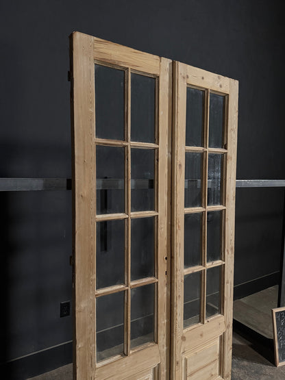 Antique Glass 8 Lite French Doors - 43x84.75 - N372