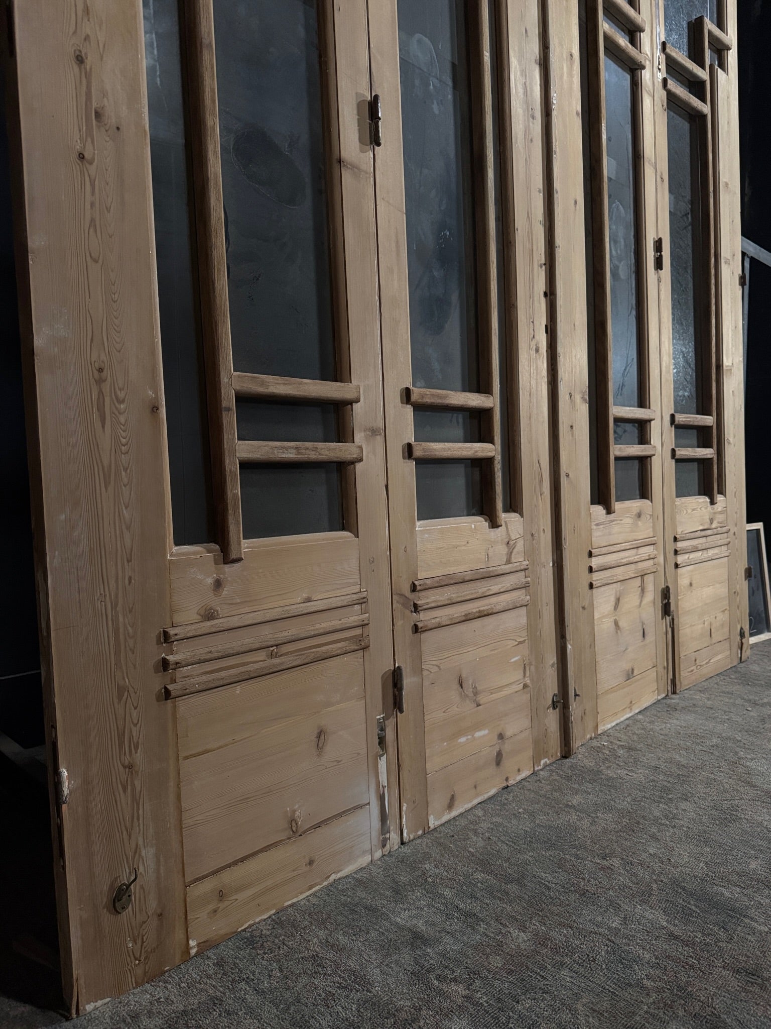 Antique Glass Bi-Fold Doors - 92x97.75 - N392