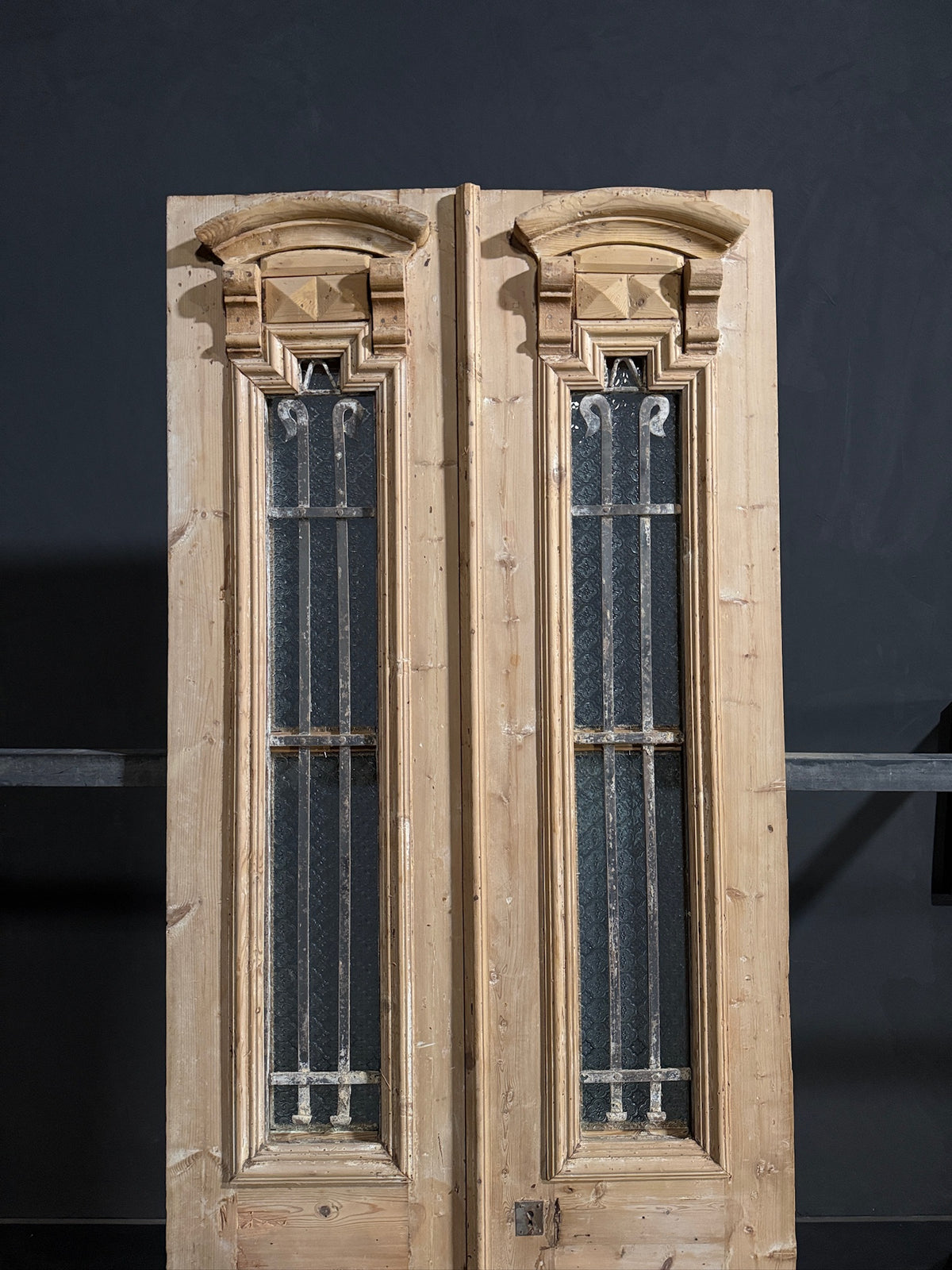 Antique Iron French Doors - 36.5x94 - N685