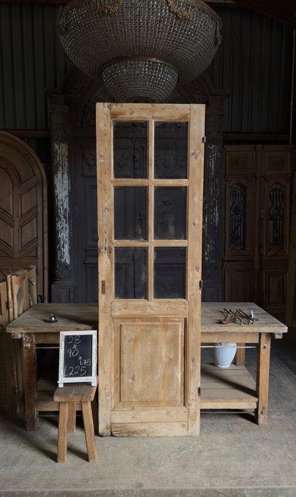 6 Lite Antique Glass Door - 28x90 - L225