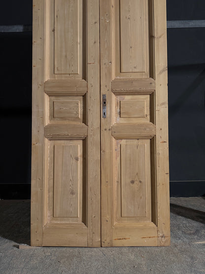 Antique 3 Panel Solid Double Doors - 36x94.5 - N570
