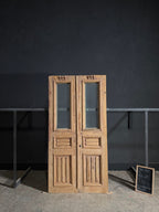 Antique Fluted 1 Lite French Doors - 42.5x82.25 - N625
