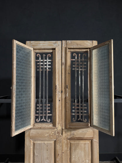 Antique Iron French Doors - 43.5x96 - N72