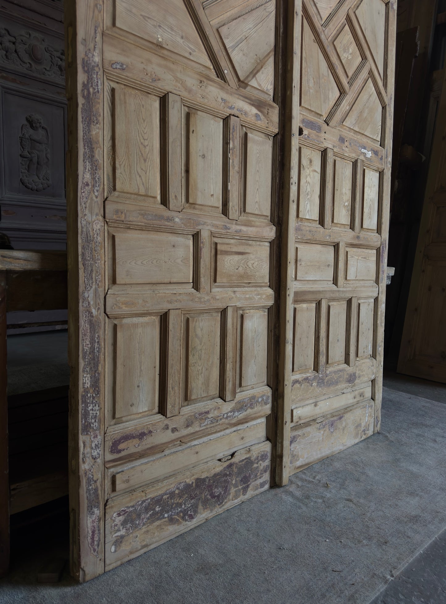 Antique Moroccan Paneled Solid Doors - 59x83.5 - L464