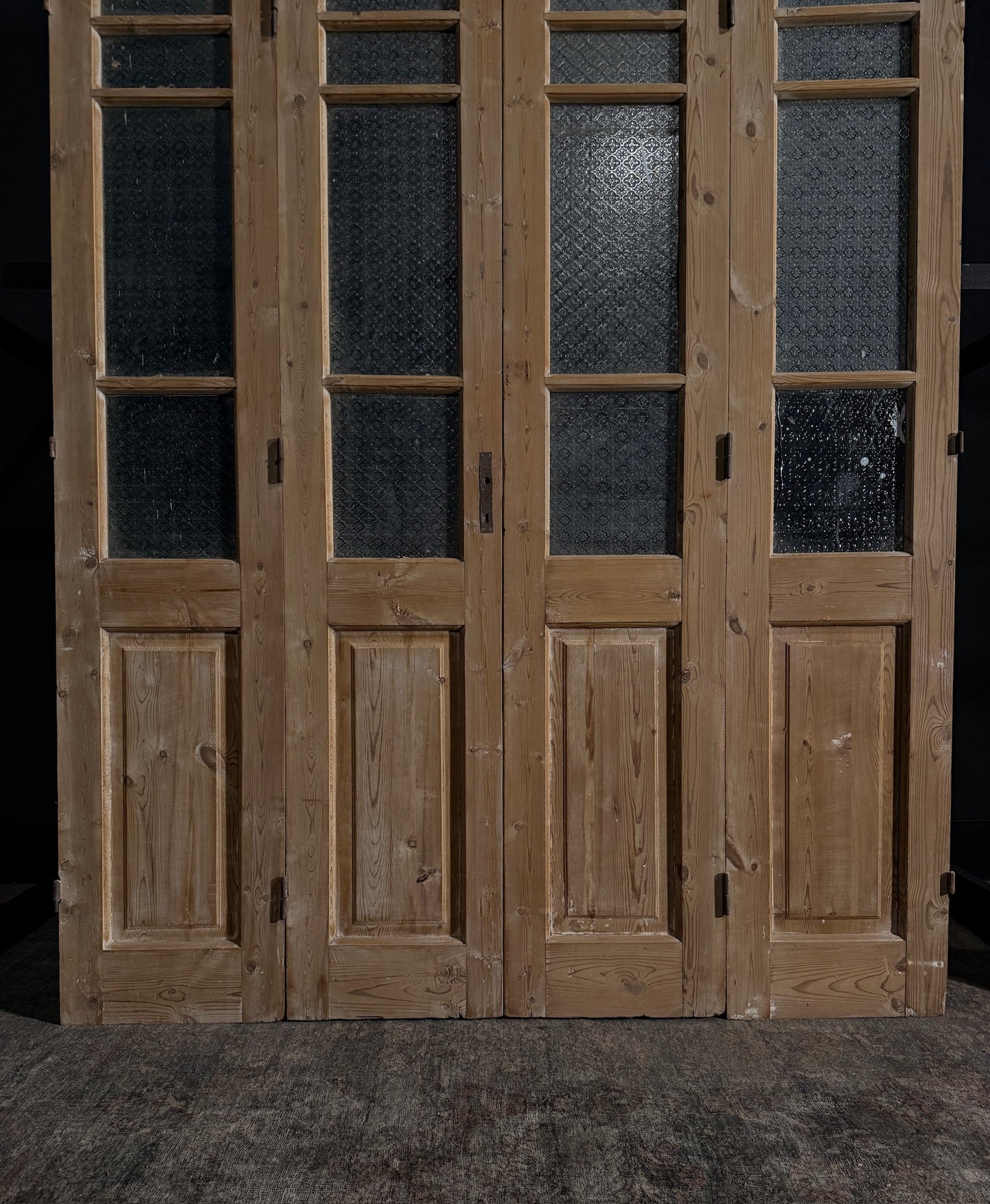 Antique Iron 3 Lite Bi-Fold Doors - 70x86.5 - N11