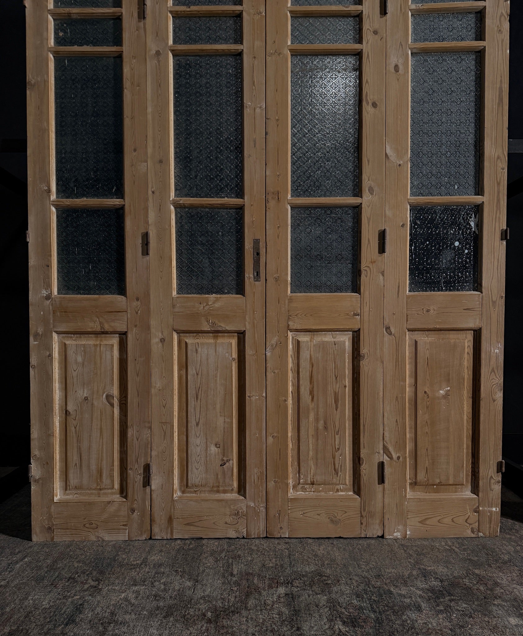 Antique Iron 3 Lite Bi-Fold Doors - 70x86.5 - N11