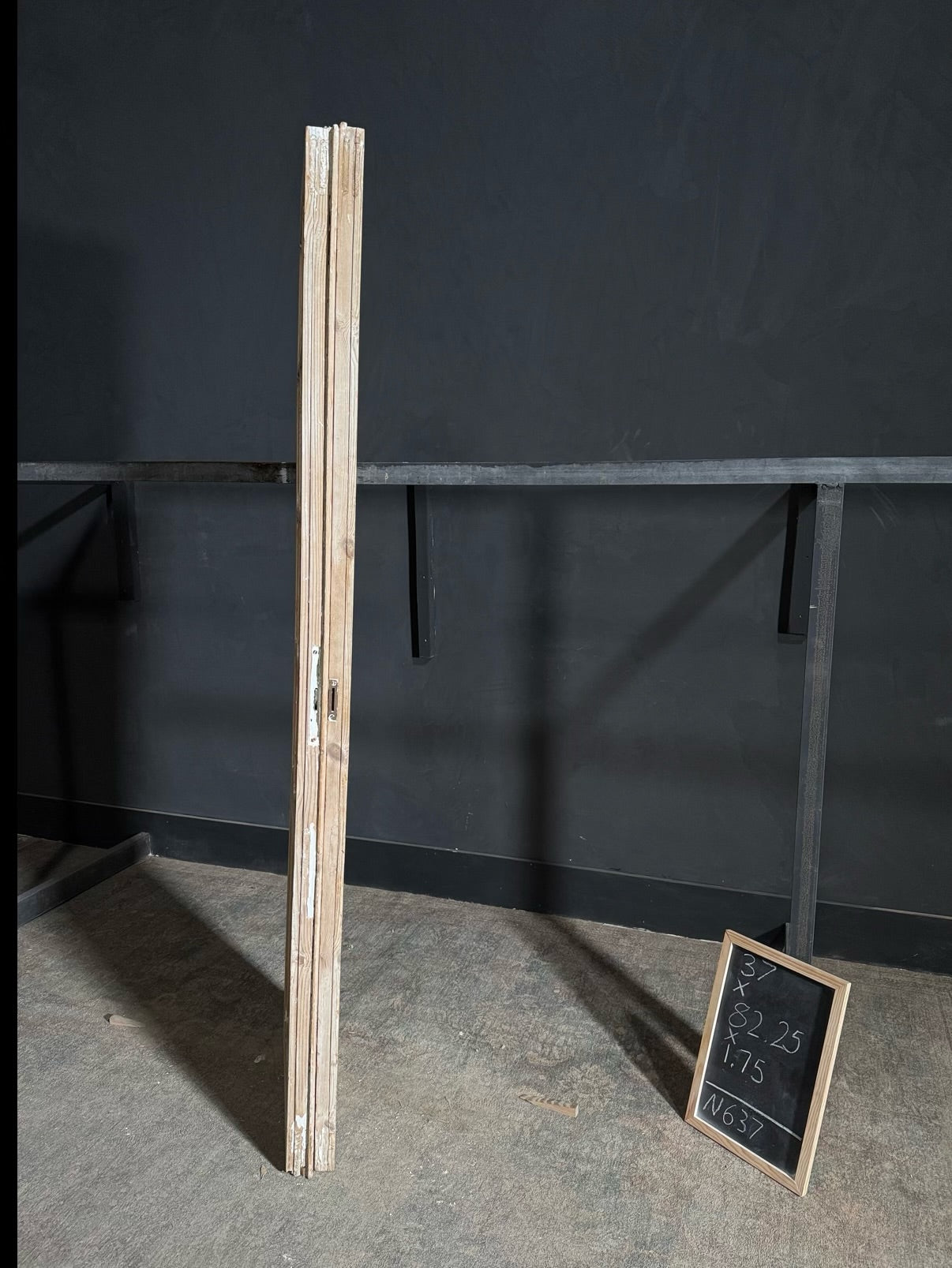Antique Obscured Glass 8 Lite French Doors - 37x82.25 - N637