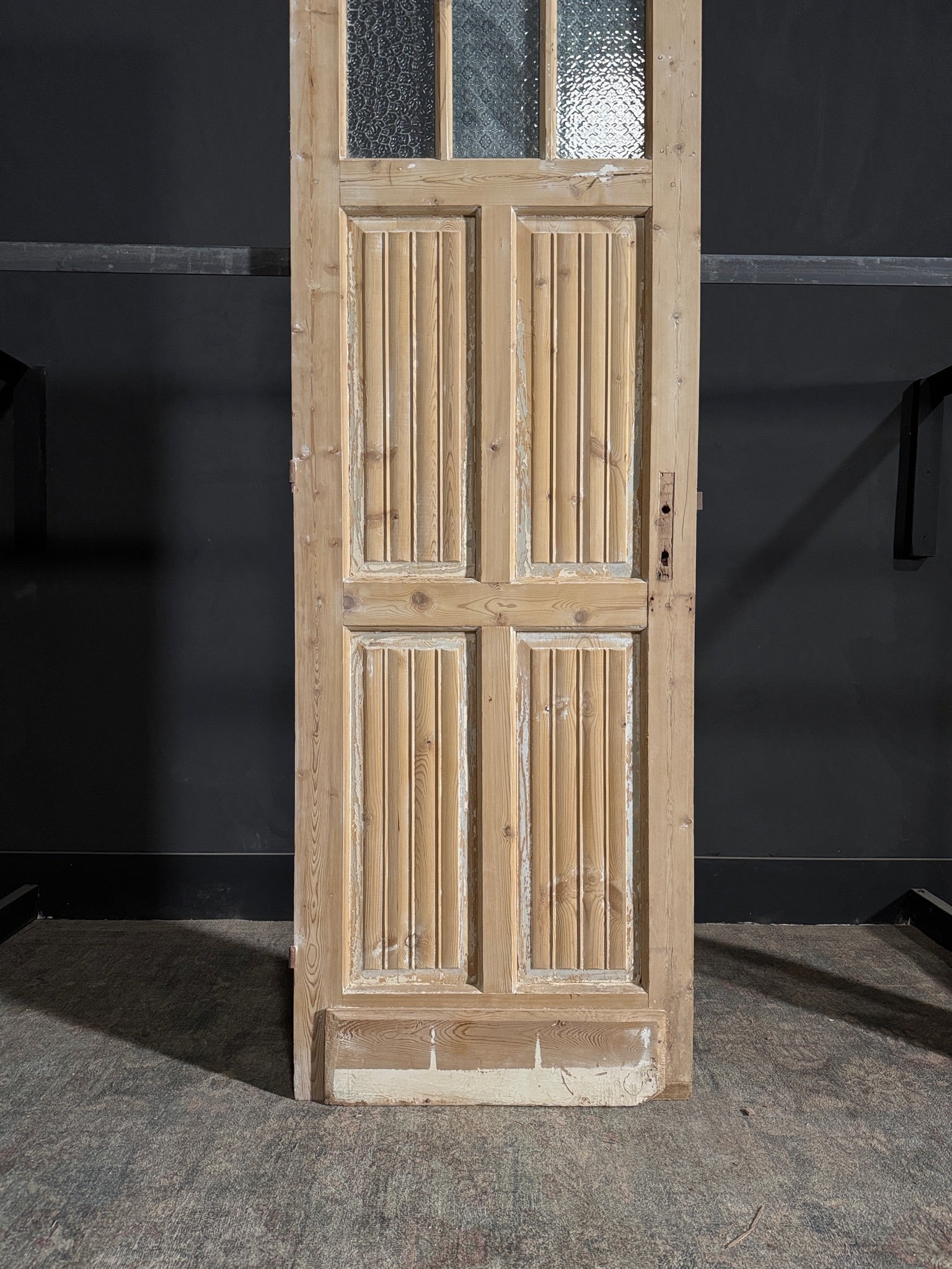 Antique Louvered Single Door - 28x84.5 - N94