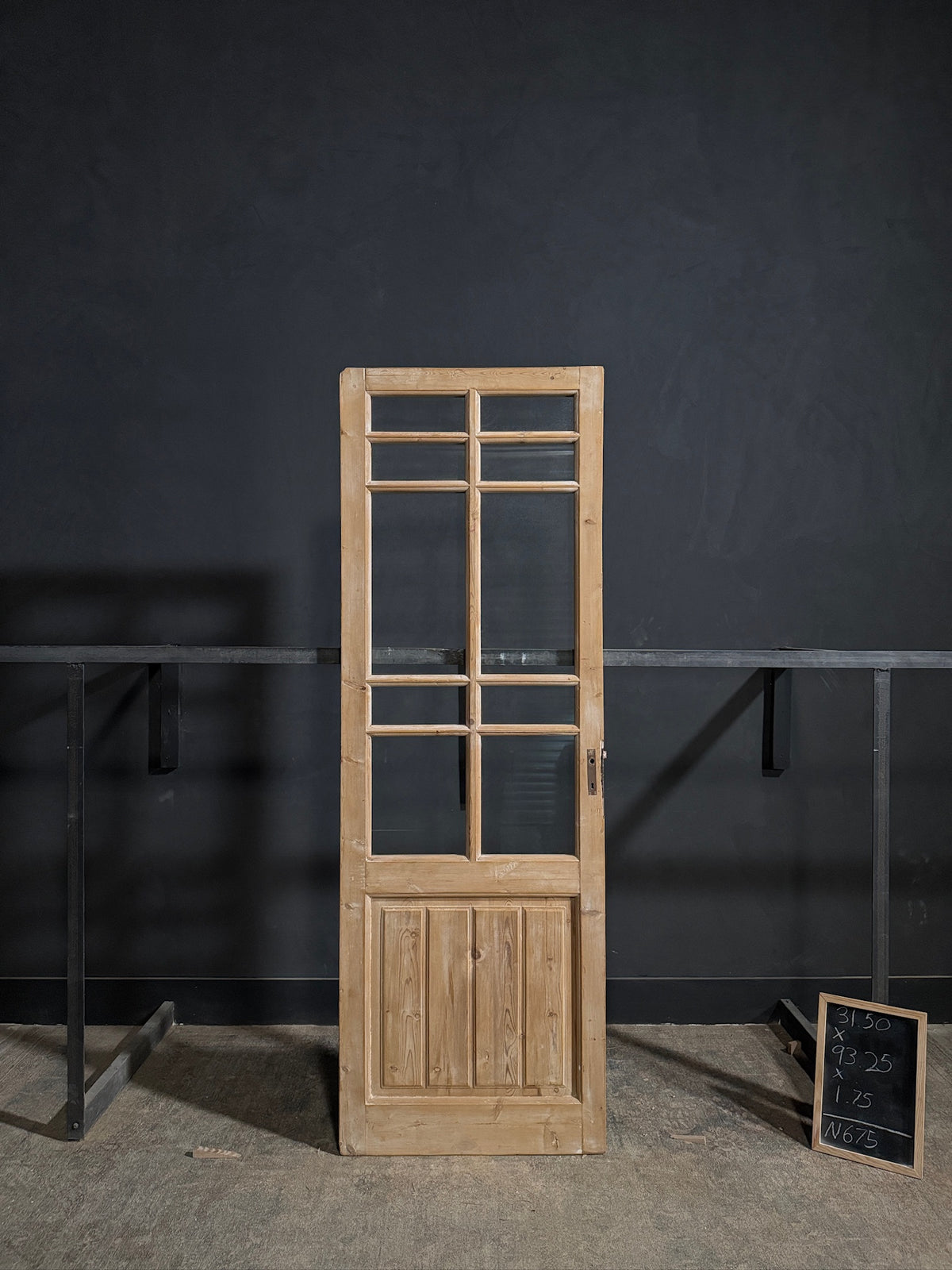 Antique Glass 10 Lite Single Door - 31.5x93.25 - N675
