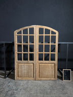 Antique Glass 11 Lite Arched French Doors - 65.5x84 - N247