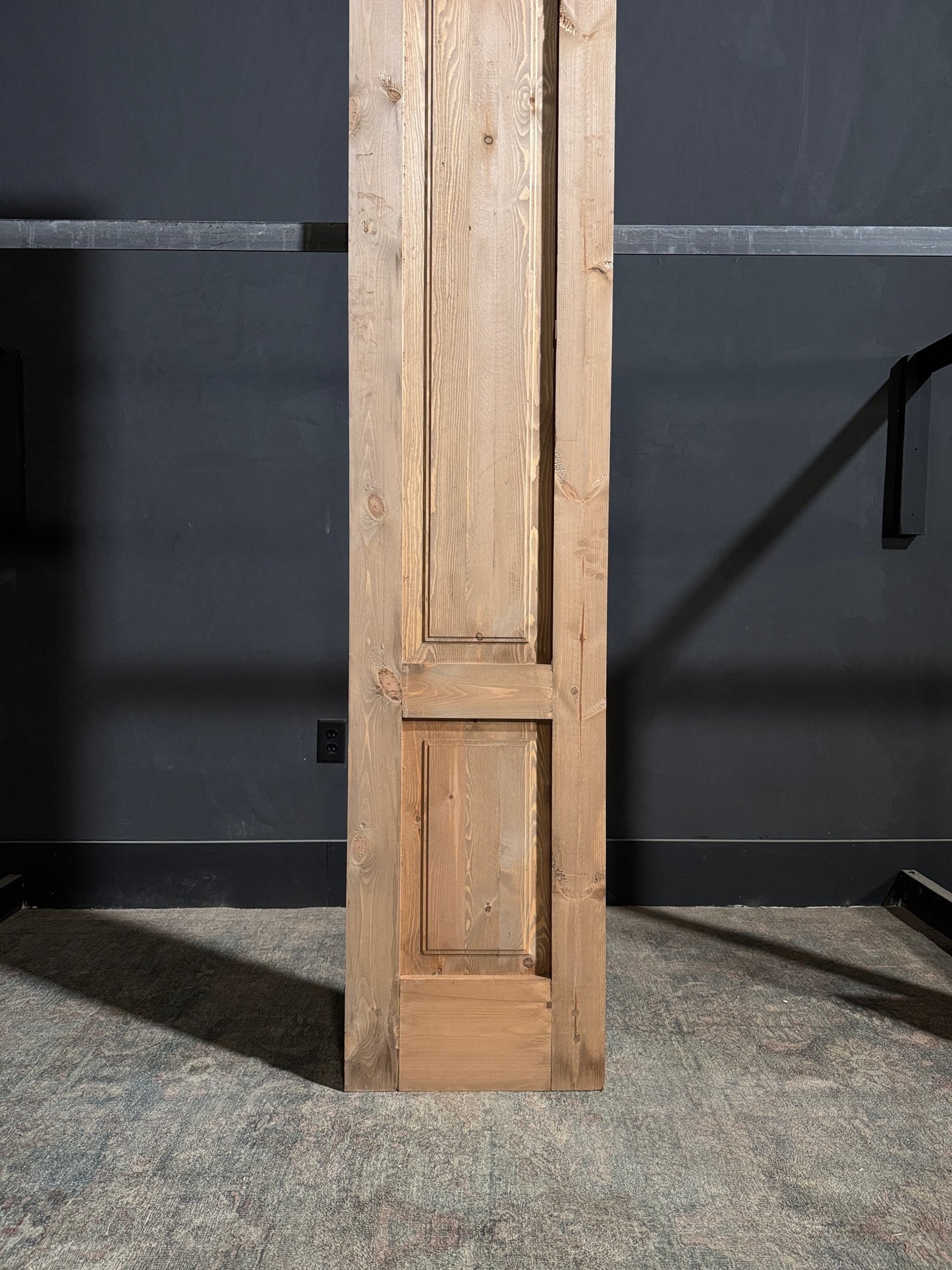 (The Allegra) Handcrafted Solid Wood Single Door - 18x96 - N156