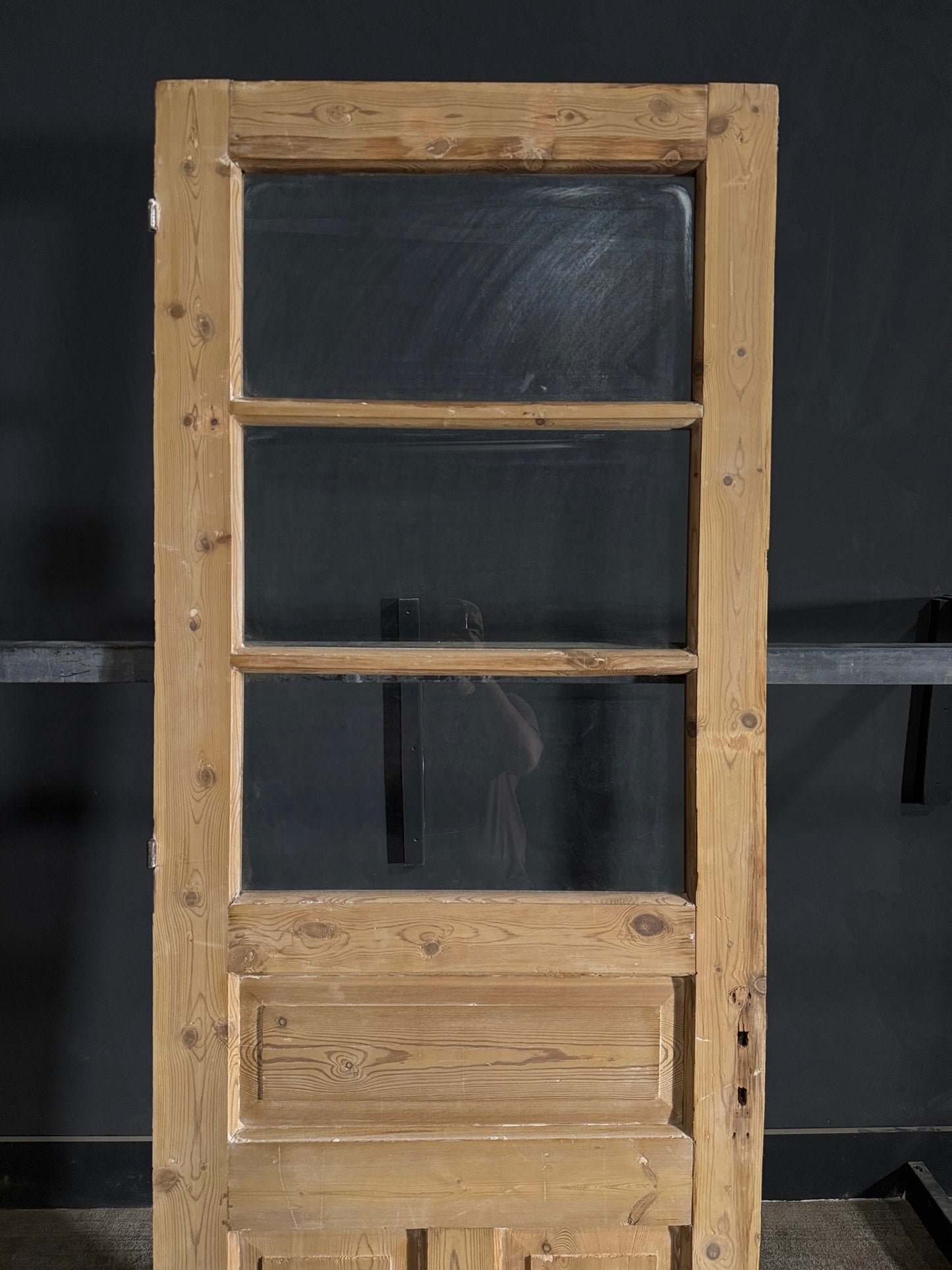 Antique Glass 3 Lite Single Door - 31.5x88.5 - N516
