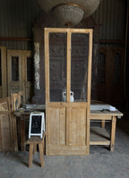 2 Lite Antique Open Glass Single Door - 31.5x88 J262