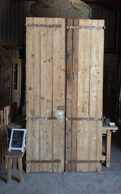Grand Carved Solid French Entry Doors - 52x104.5 - L482