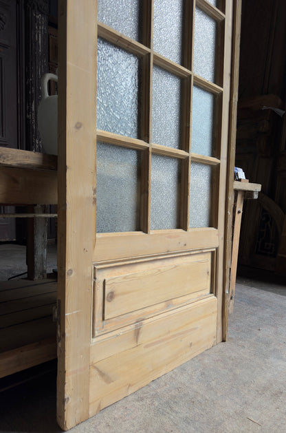 18 Lite Antique Glass Single Door - 33.5x99.5 K301