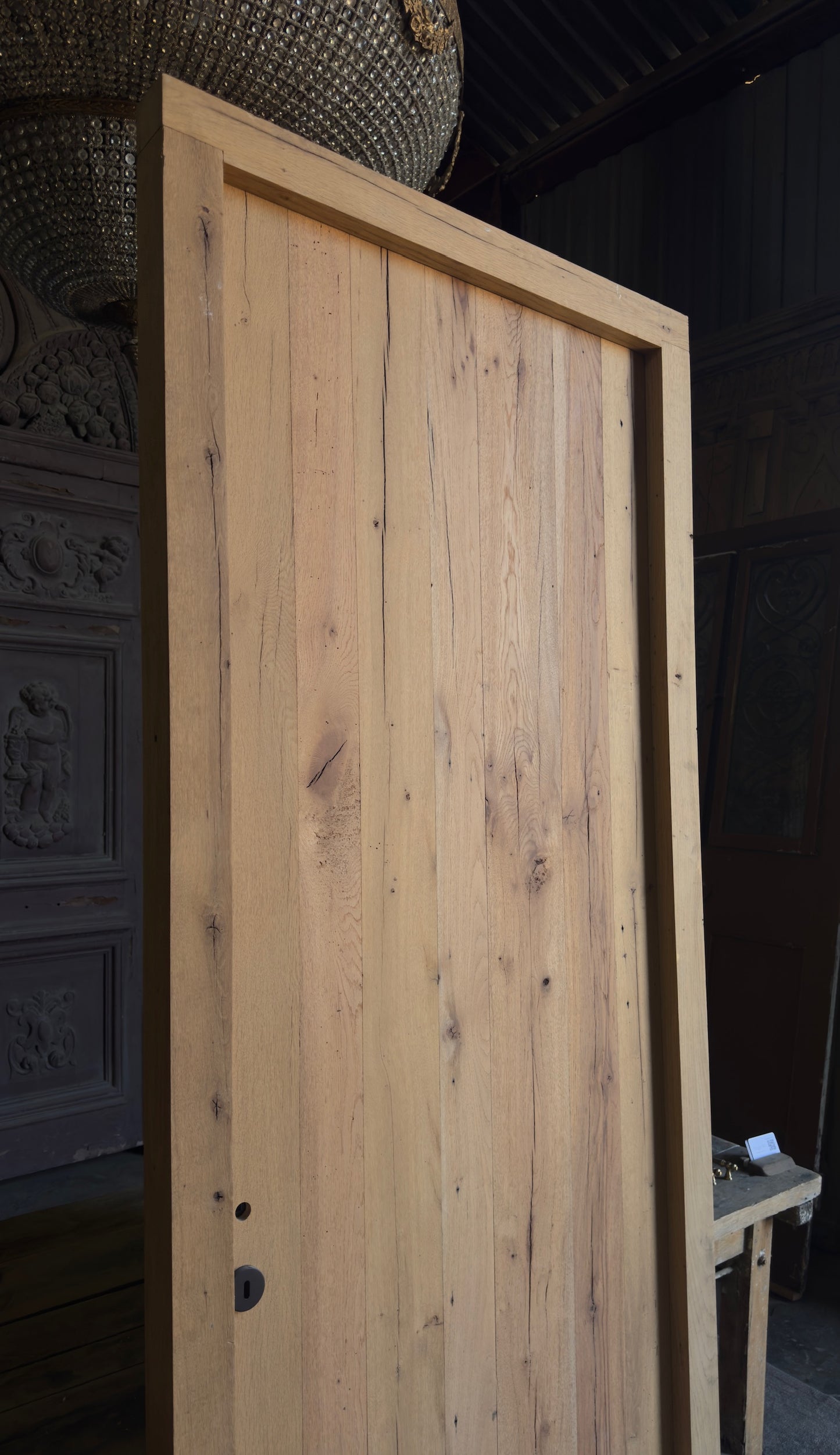 French Oak Plank Single Door - 34.5x93.5 - L448