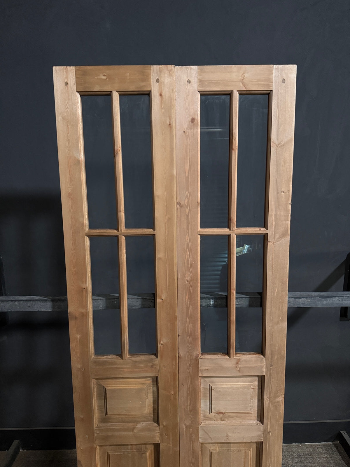 Handcrafted Glass 4 Lite French Doors - 36x96 - N724