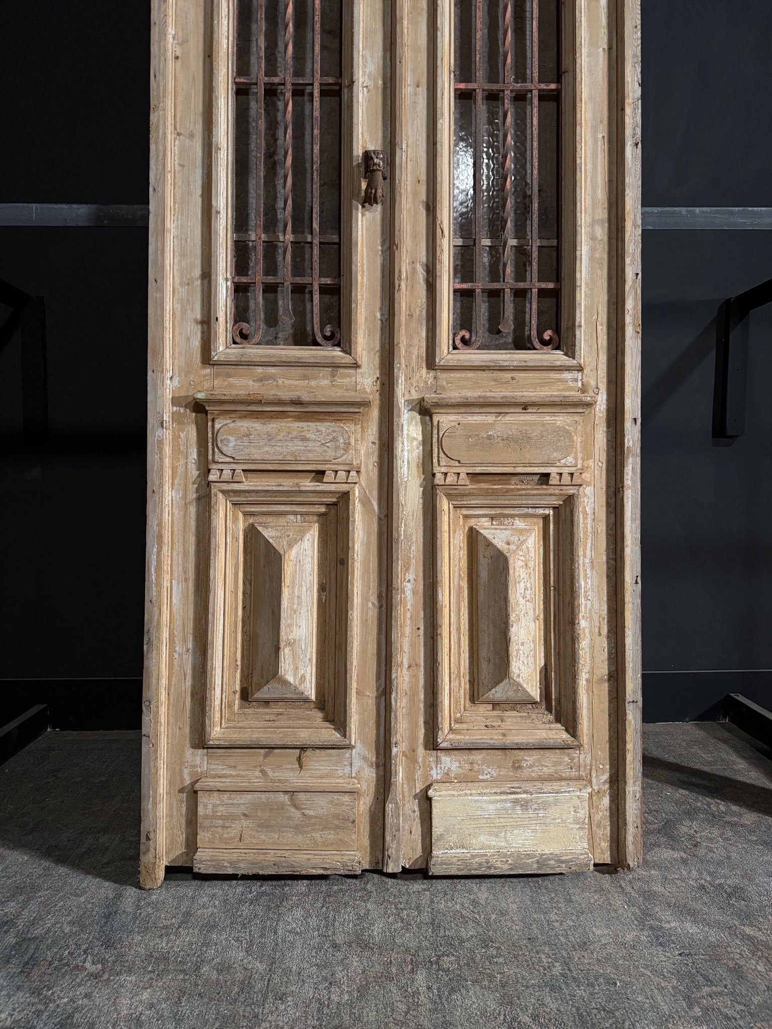 Antique Iron French Doors - 40x121.5 - N118
