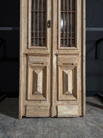 Antique Iron French Doors - 40x121.5 - N118