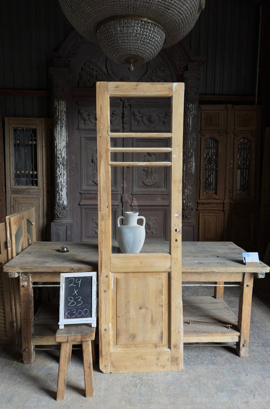 Single Antique Glass Door - 24x83 K300