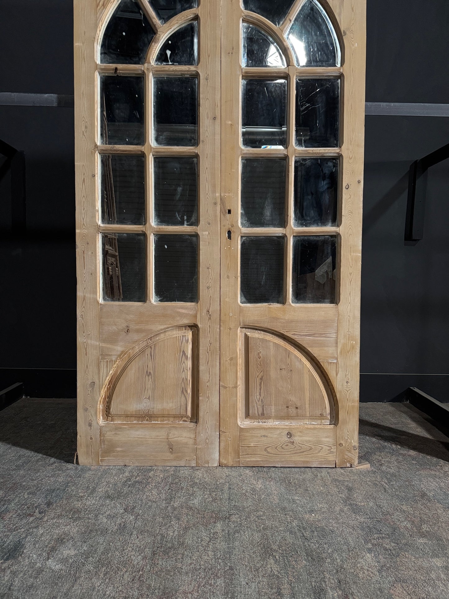 Antique Mirrored 7 Lite French Doors - 45.75x84 - N146