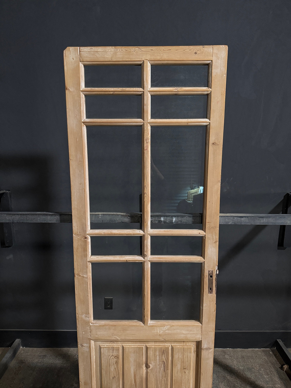 Antique Glass 10 Lite Single Door - 31.5x93.25 - N675
