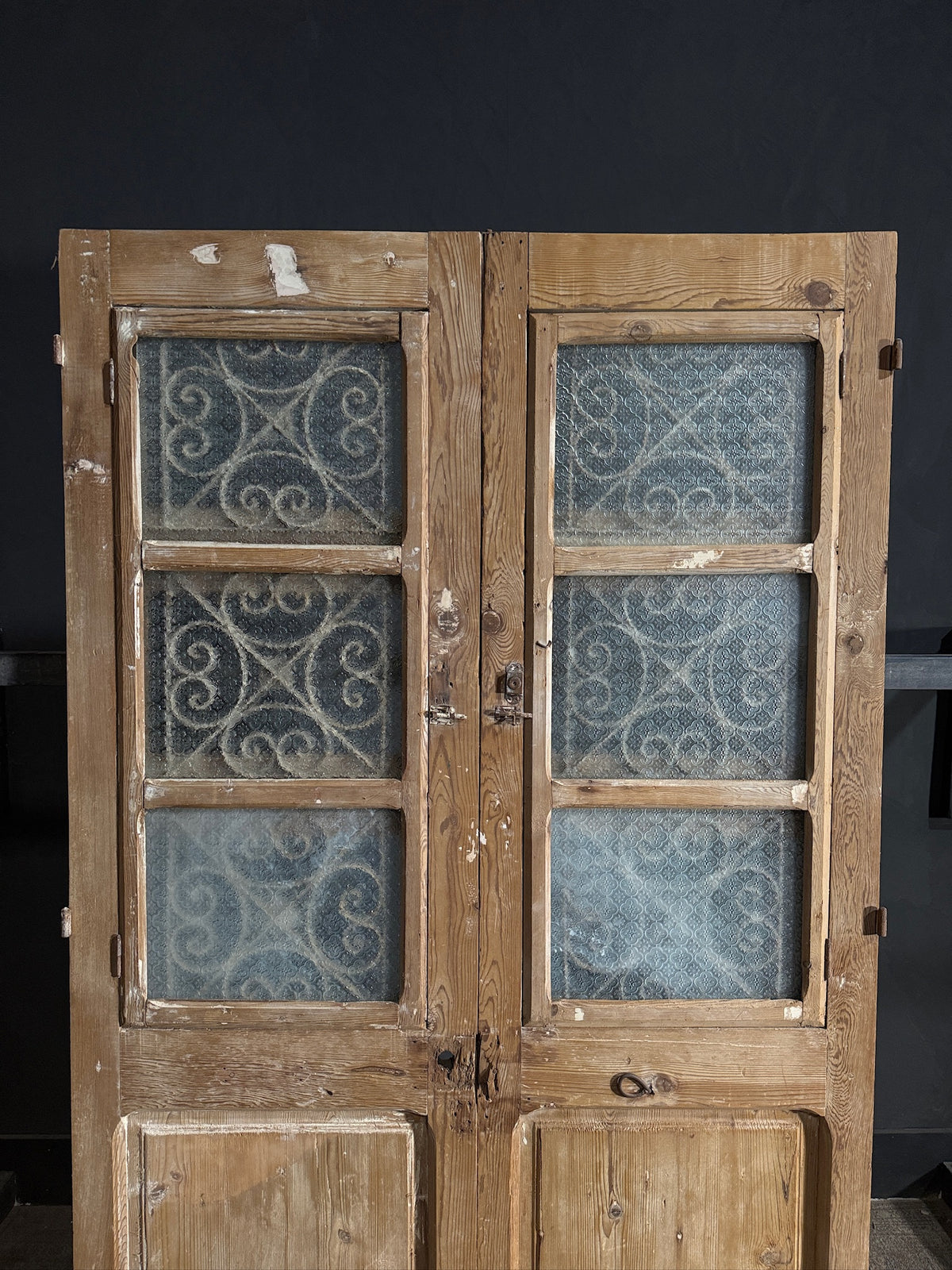 Antique Iron French Doors - 48.25x84.75 - N666