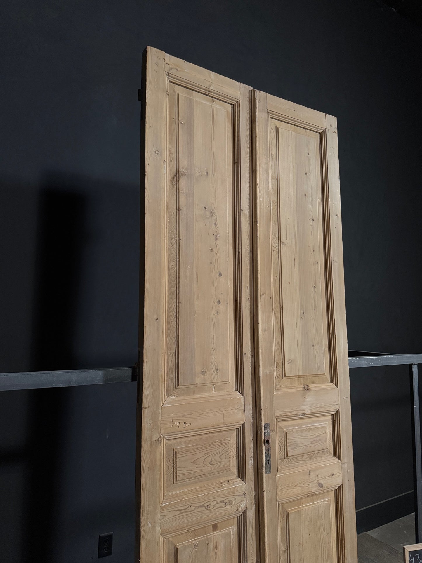 Antique Solid Double Doors - 43.75x110.75 - N323