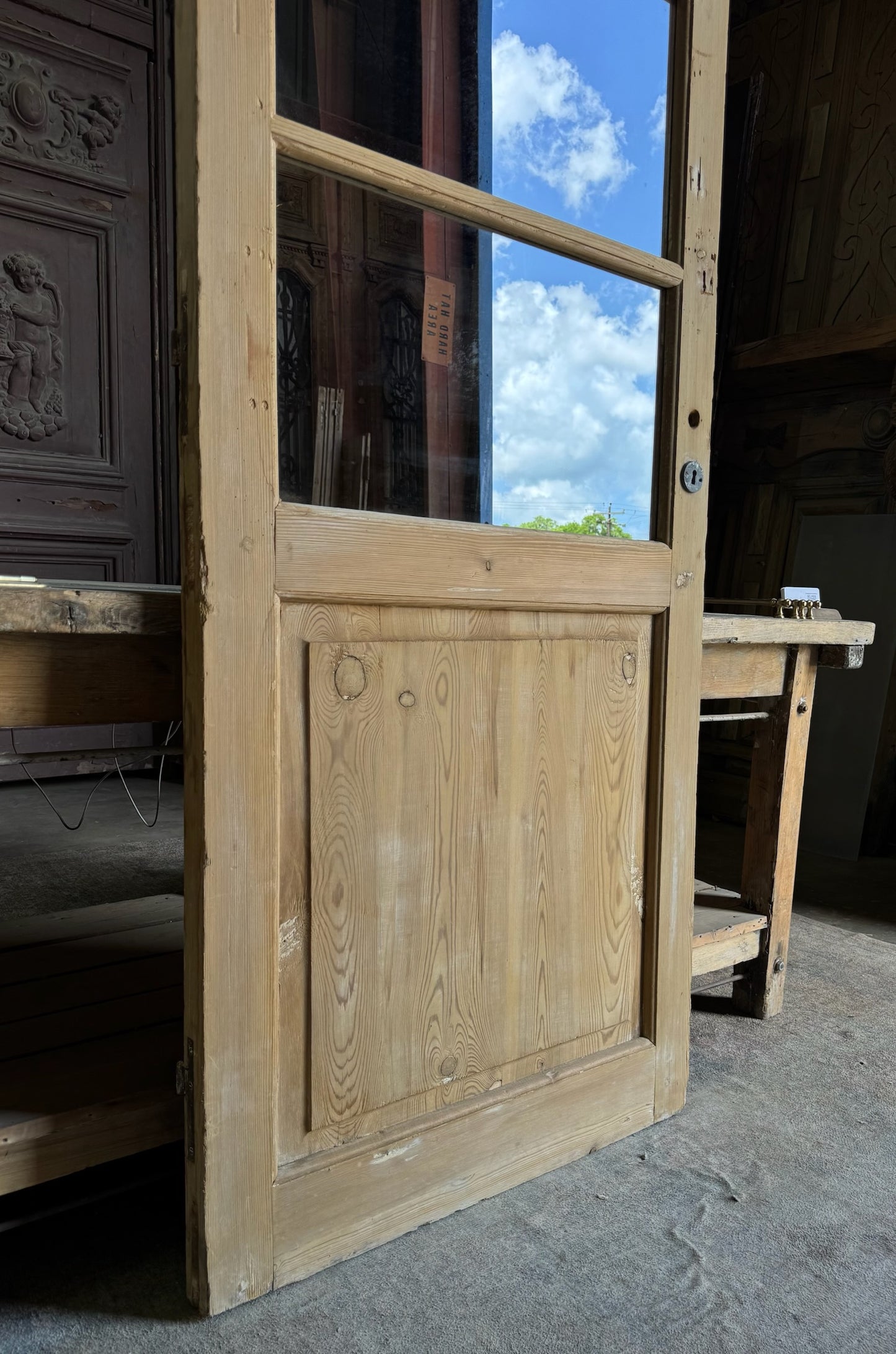 Antique Glass 3 Lite Single Door - 32x83 - L598
