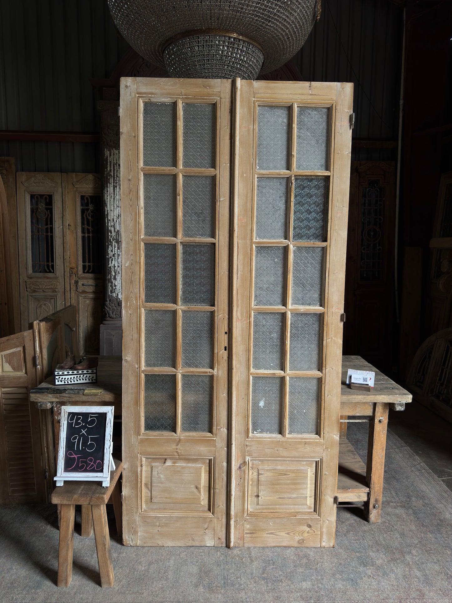 10 Lite Antique French Doors - 43.5x91.5 J580