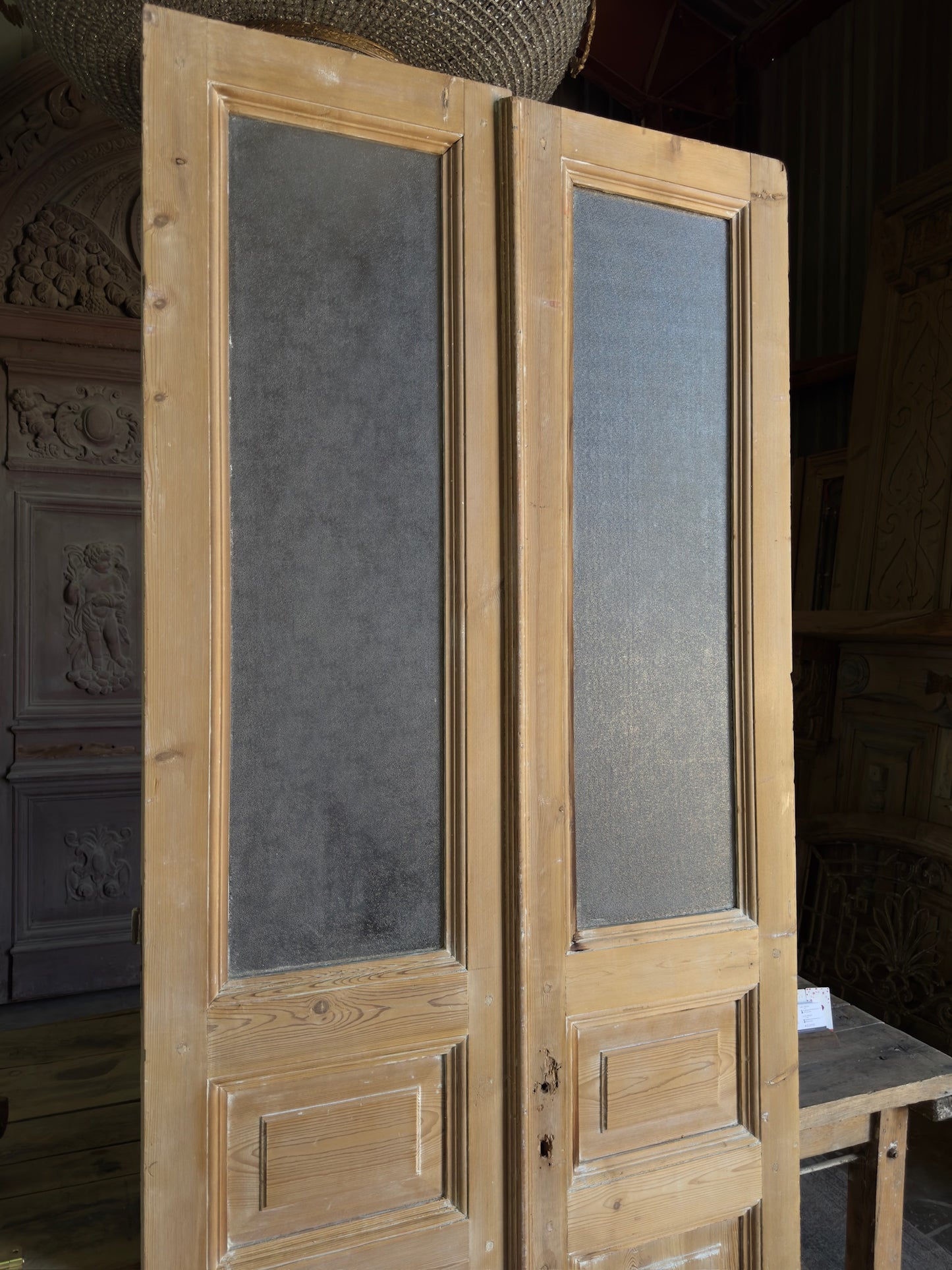 Glass Antique French Doors - 40x94.5 J567