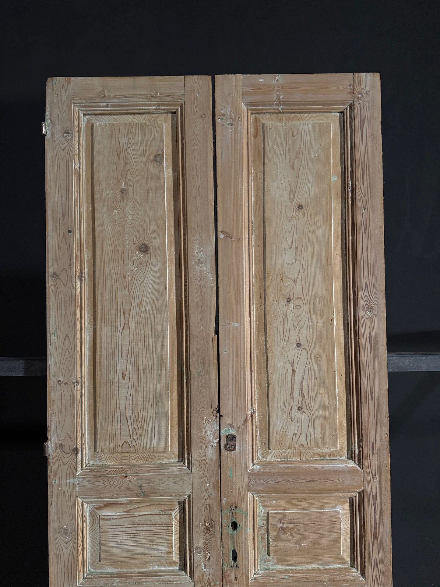 Antique Solid Double Doors - 39x93 - N463