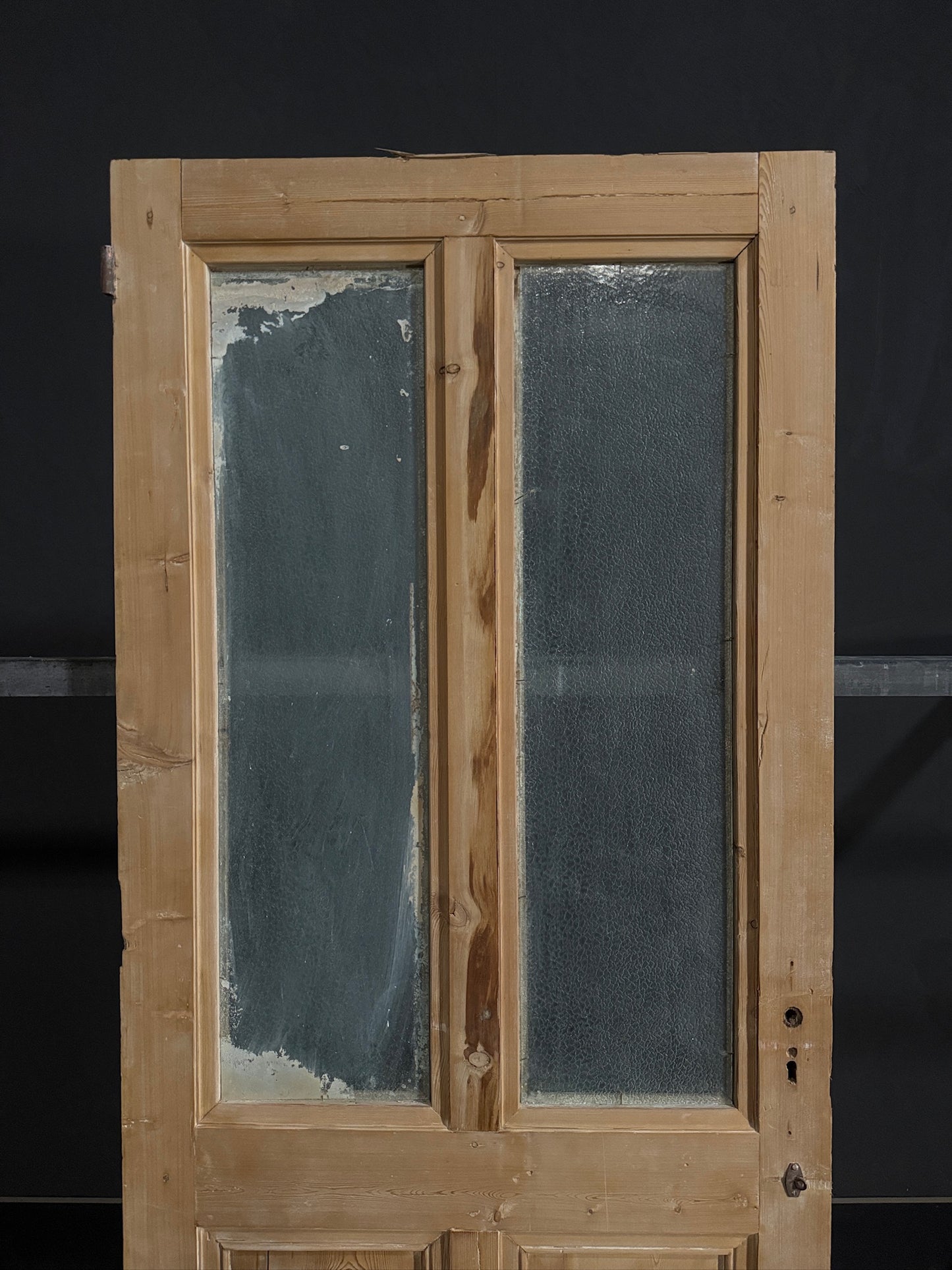 Antique Obscured Glass 2 Lite Single Door - 36.5x85 - N405
