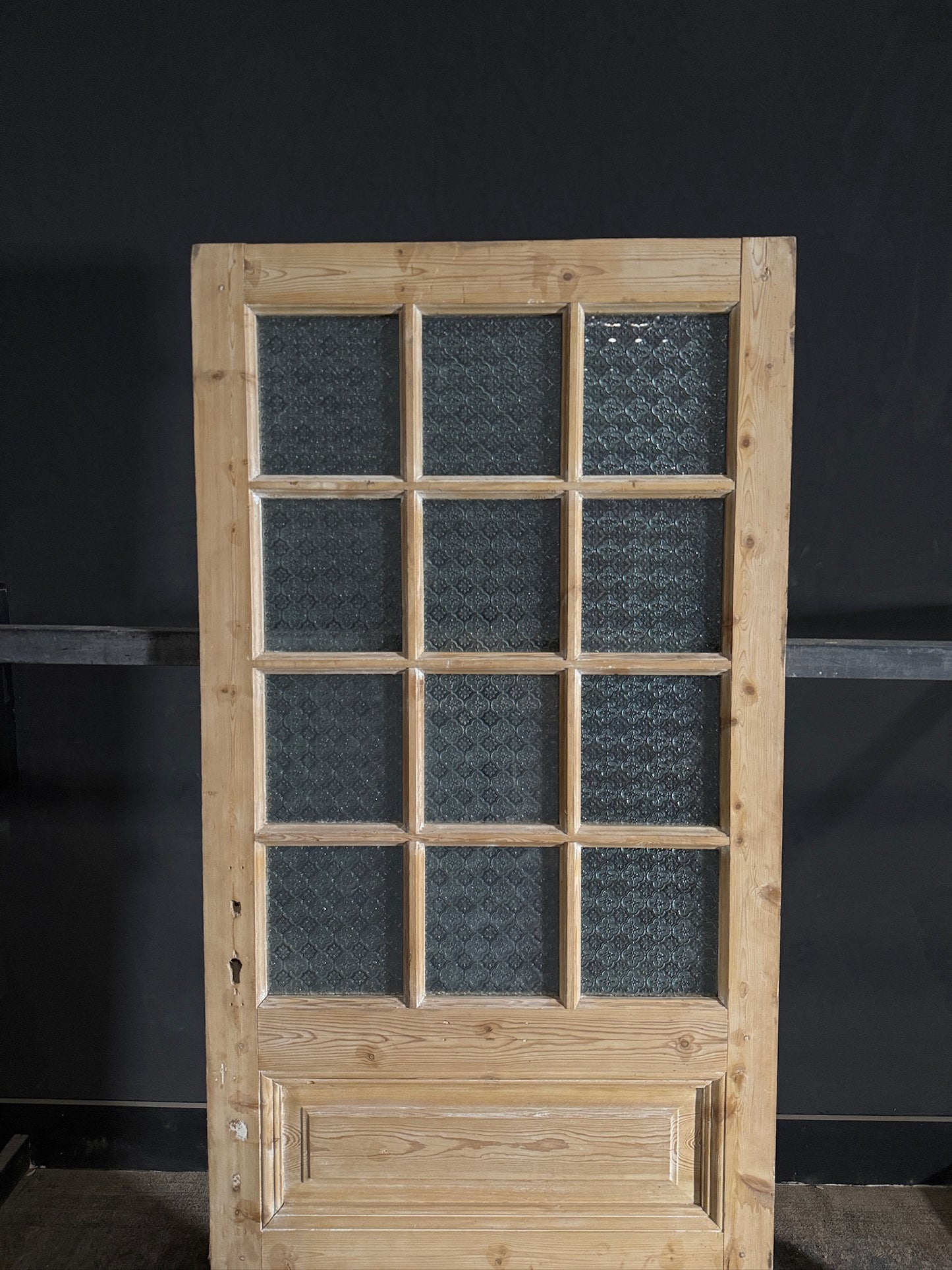 Antique Obscured Glass 12 Lite Single Door - 32.5x81 - N496