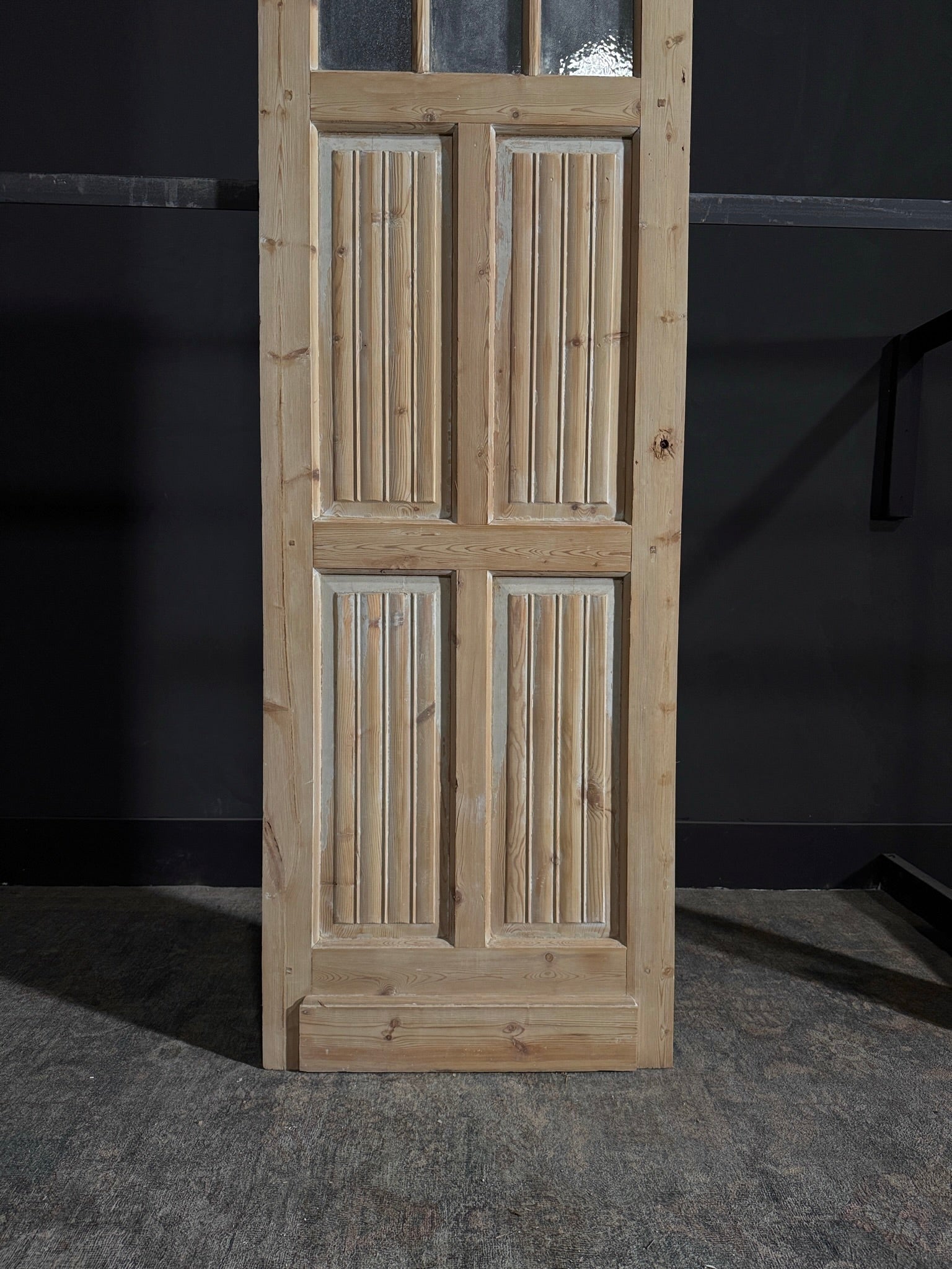Antique Obscured Glass 3 Lite Door - 28.25x85.25 - N52