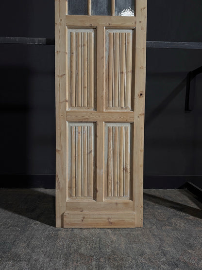 Antique Obscured Glass 3 Lite Door - 28.25x85.25 - N52