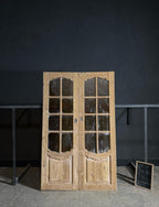 Antique Obscured Glass 8 Lite French Doors - 53x84.5 - N633