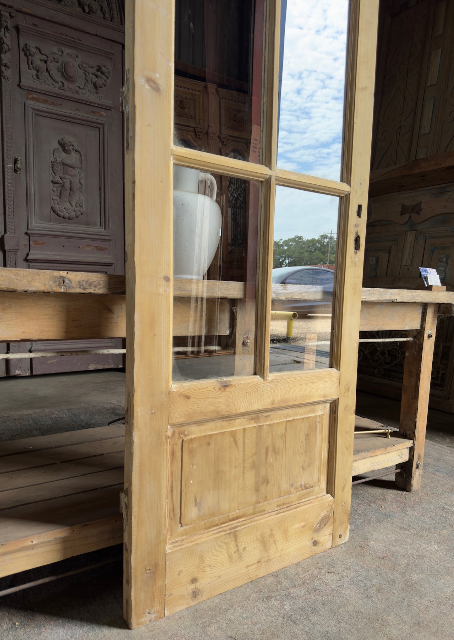 6 Lite Antique Glass Single Door - 28x85.75 K307