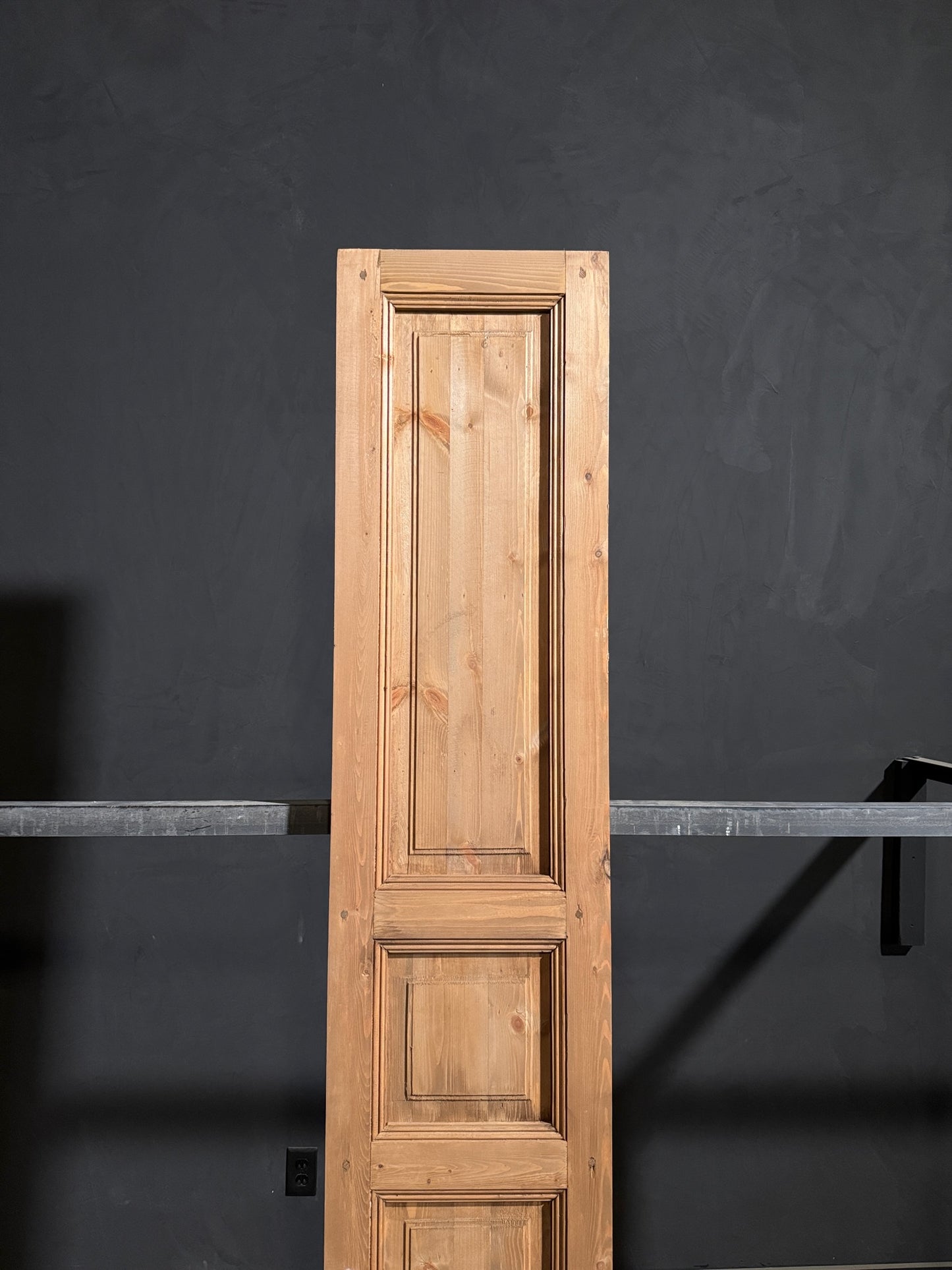 Handcrafted 3 Panel Solid Single Door - 18x96 - N221