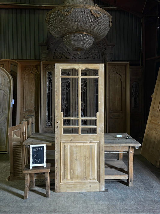 European Antique Glass Single Door - 32x83 - L60