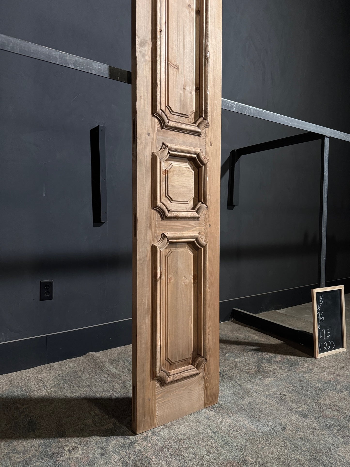 (The Edmund) Handcrafted Solid Wood Single Door - 18x96 - N223