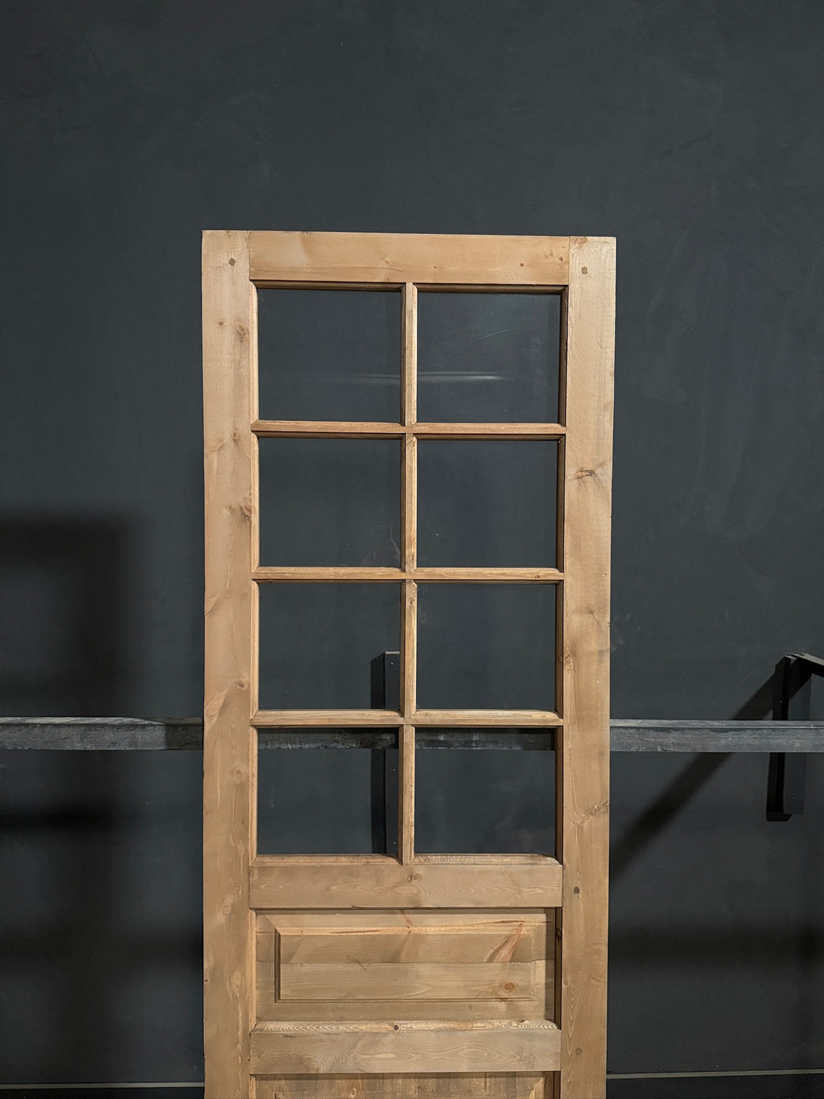 Handcrafted 8 Lite Single Glass Door - 30x96 N802