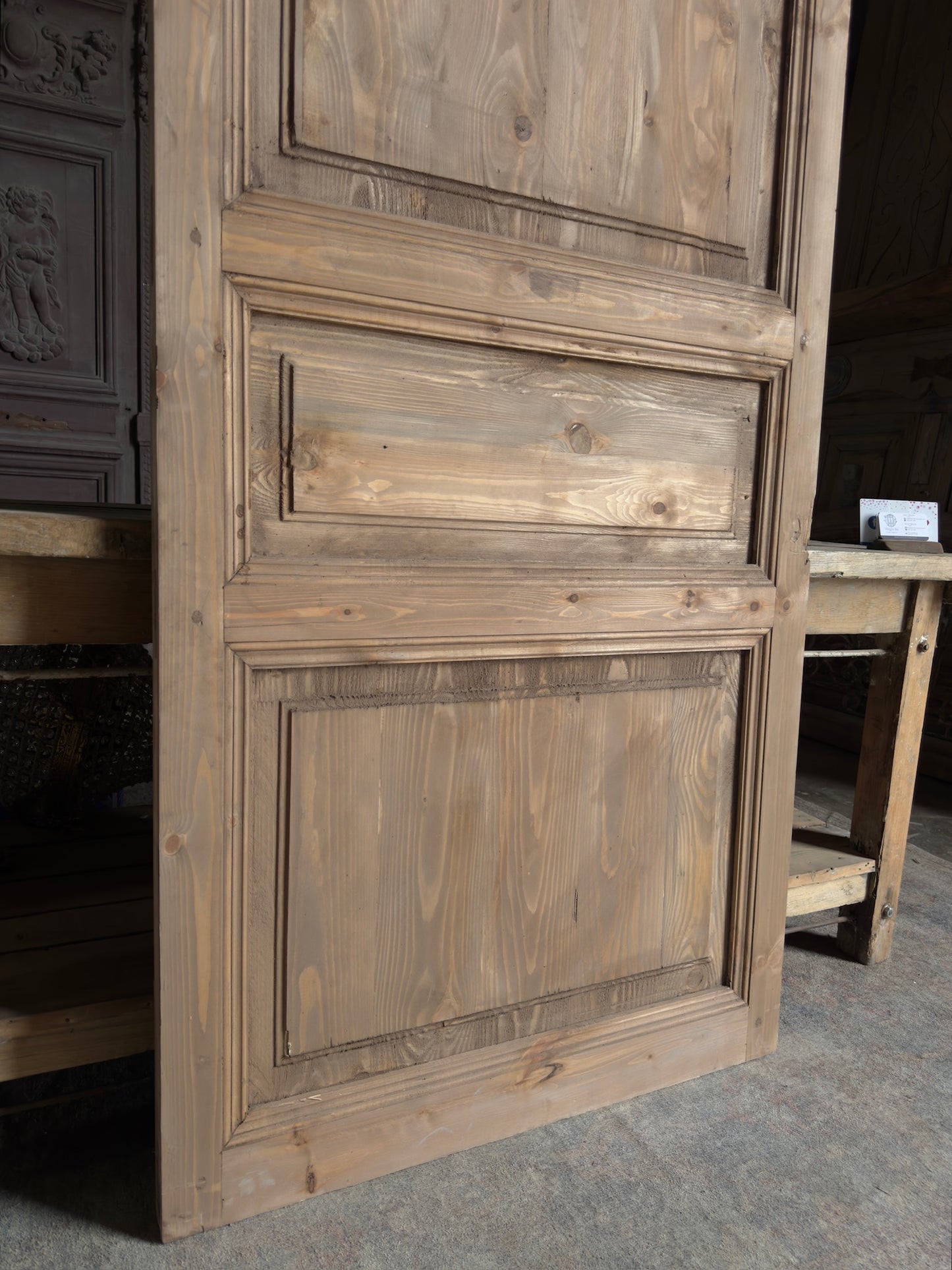 Handcrafted 3 Panel Solid Single Door - 36x79 K23