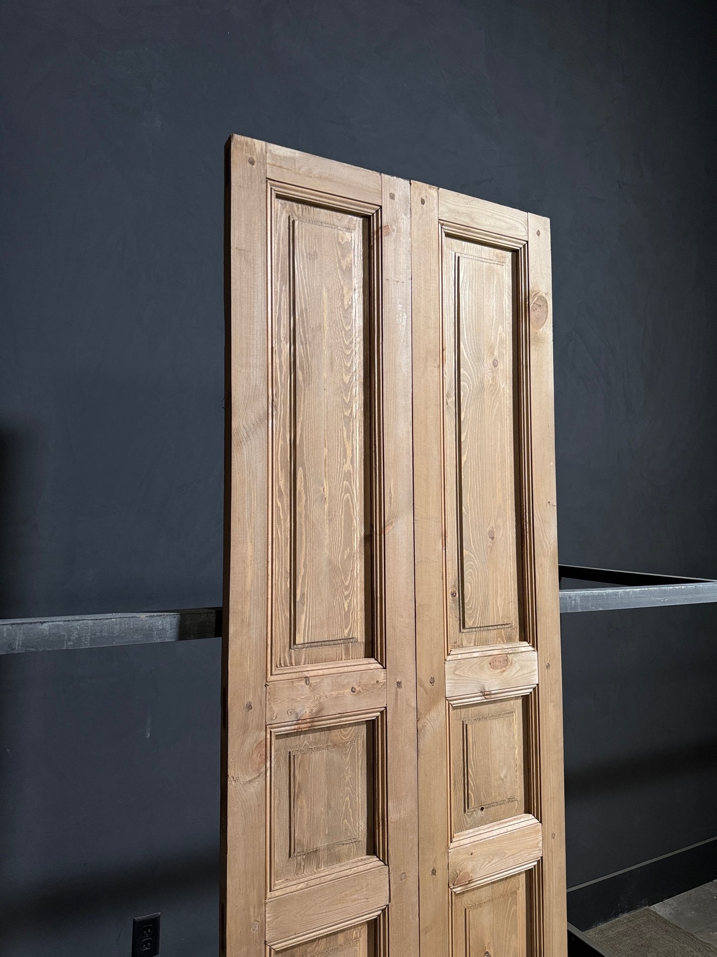 Handcrafted 3 Panel Solid French Doors - 32x96 - N167