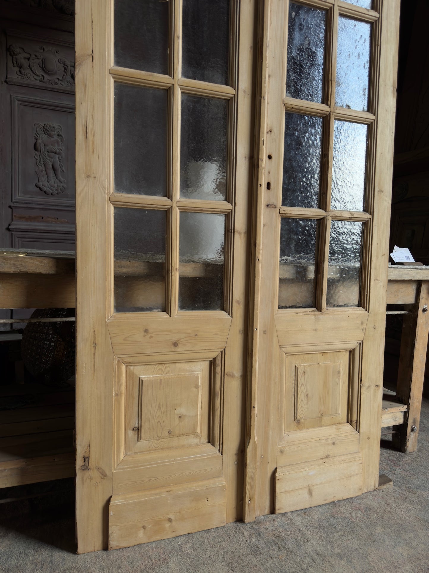 12 Lite Antique French Glass Doors - 40.25x104.5 J535