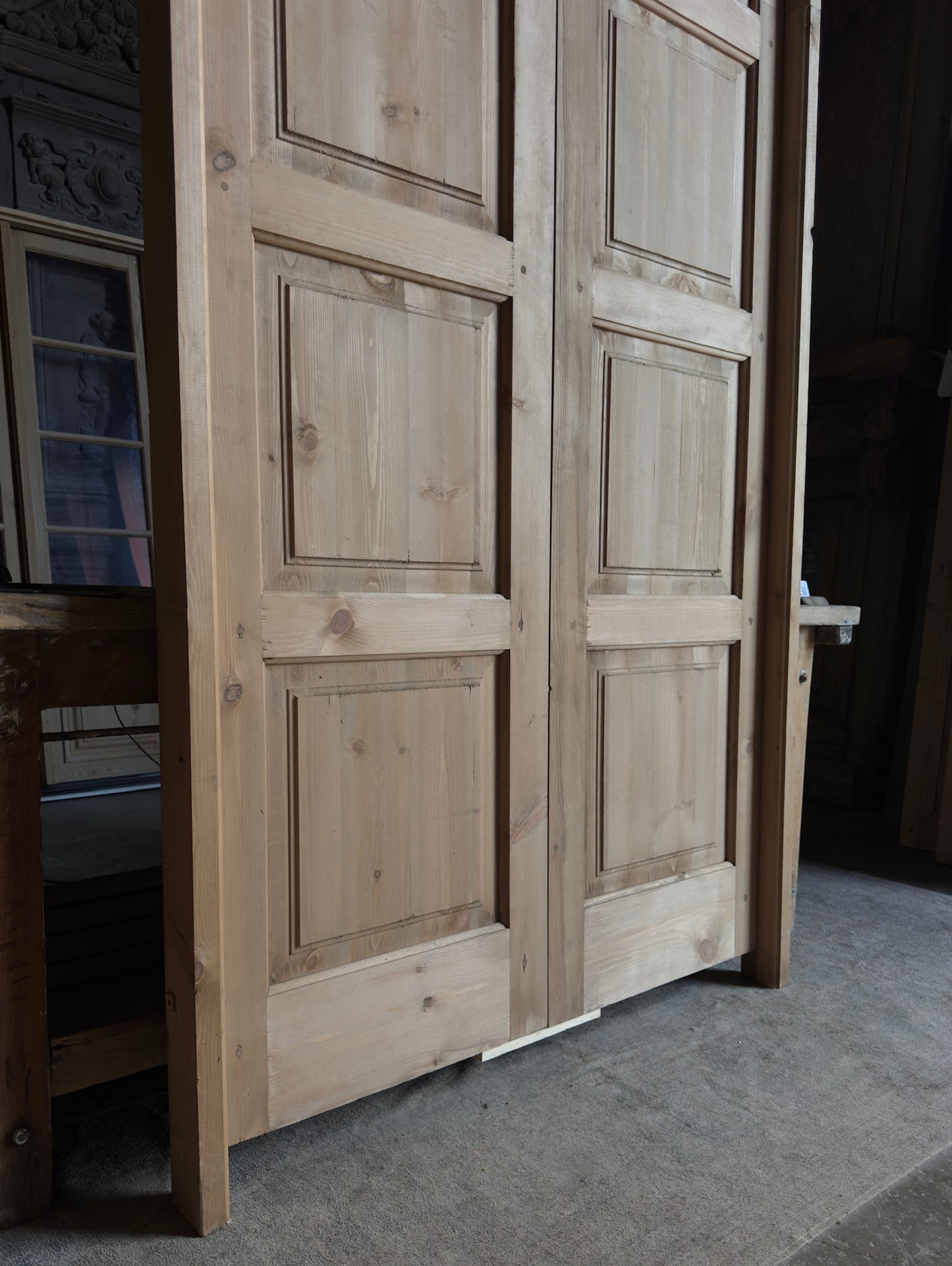 Handcrafted 8 Panel Arched Double Doors - 48x96 - L520