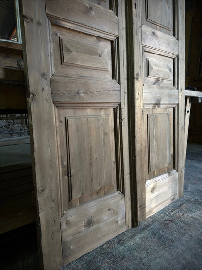 European Antique 3 Panel French Doors - 42.5x99.5  C36